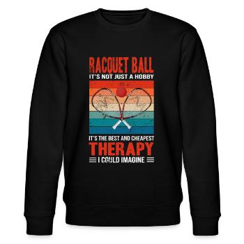It's the best and cheapest Therapy Racquetball - Stanley/Stella Unisex Bio-Sweatshirt CHANGER  - Schwarz - Vorne - Nik (191cm) & Marisol (170cm)