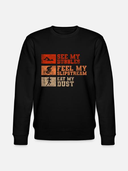 Funny triathlon saying - Stanley/Stella CHANGER Unisex Organic Sweatshirt - black