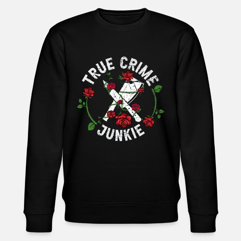 True Crime Junkie - Stanley/Stella Unisex Bio-Sweatshirt CHANGER - Schwarz