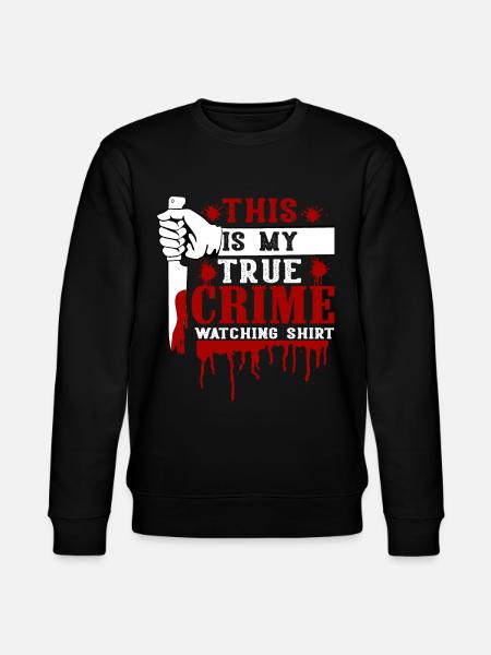 True Crime Junkie - Stanley/Stella CHANGER Unisex Organic Sweatshirt - black