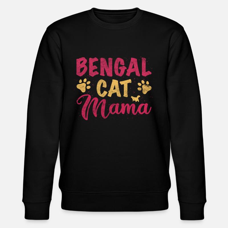 Bengal Cat Mom - Stanley/Stella Unisex Bio-Sweatshirt CHANGER  - Schwarz