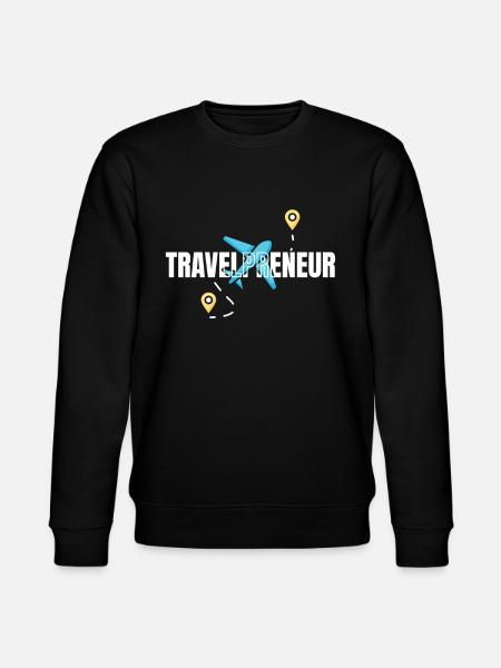 Travel Preneur Reisebüro - Stanley/Stella Unisex Bio-Sweatshirt CHANGER  - Schwarz
