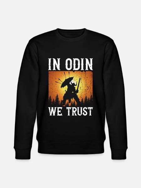 In Odin We Trust Viking - Stanley/Stella Unisex Bio-Sweatshirt CHANGER  - Schwarz
