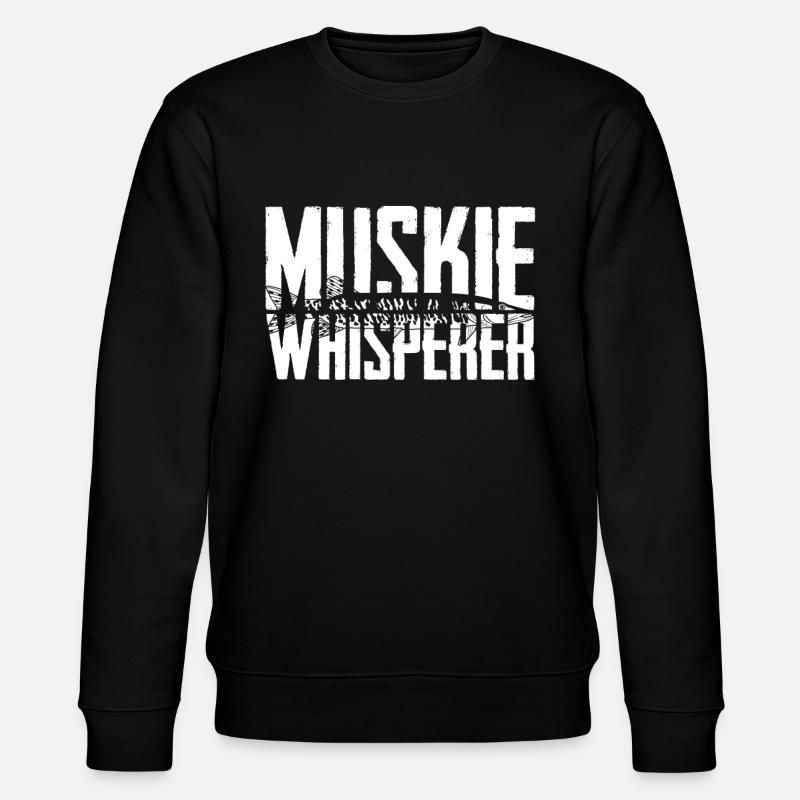 Muskie Whisperer Pêche musquée - Sweat bio CHANGER Stanley/Stella Unisexe - noir