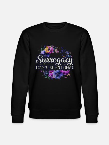 Surrogatmoderskab - Kærlighedens tavse helt - Surrogatmor - Stanley/Stella økologisk unisex-sweatshirt CHANGER  - sort