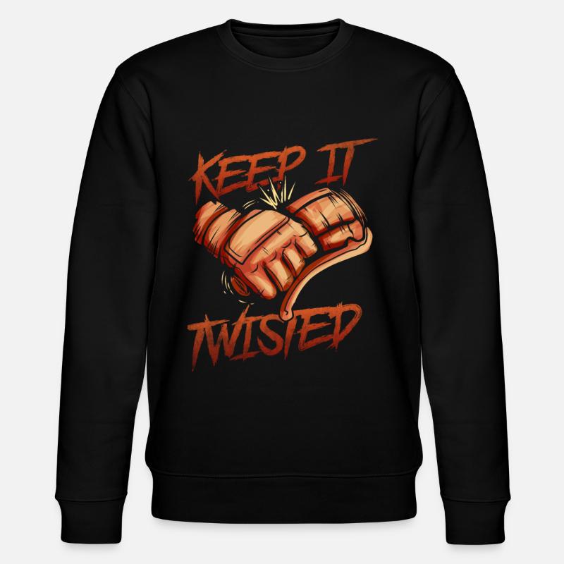 Keep It Twisted Biker - Stanley/Stella CHANGER Unisex Organic Sweatshirt - black