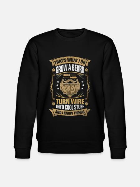 Wire Into Cool Things Electrician - Stanley/Stella Unisex Bio-Sweatshirt CHANGER - Schwarz