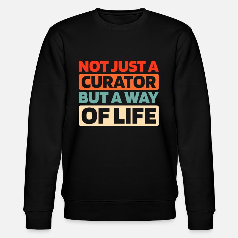 Kurator - Stanley/Stella Unisex Bio-Sweatshirt CHANGER  - Schwarz