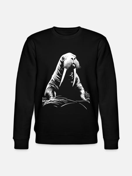 Walrus - Stanley/Stella CHANGER Unisex Organic Sweatshirt - black