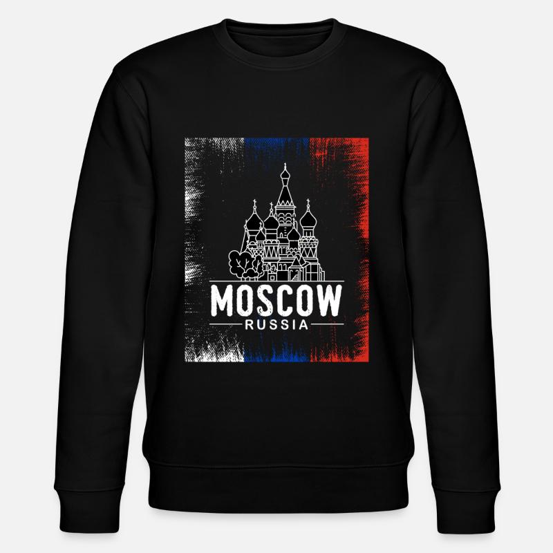 Moscow Moscou Москва Russie Russie Ville du Kremlin - Sweat bio CHANGER Stanley/Stella Unisexe - noir