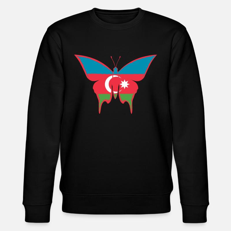 Drapeau de l’Azerbaïdjan papillon - Sweat bio CHANGER Stanley/Stella Unisexe - noir