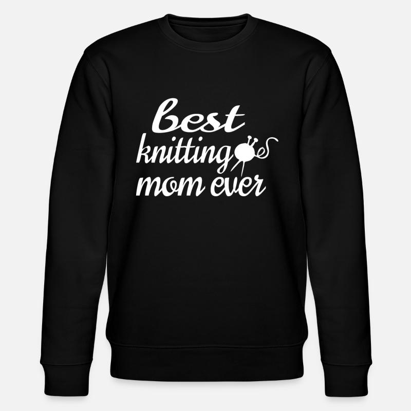 BESTE STRICKMUTTER ALLER ZEITEN - Stanley/Stella Unisex Bio-Sweatshirt CHANGER  - Schwarz