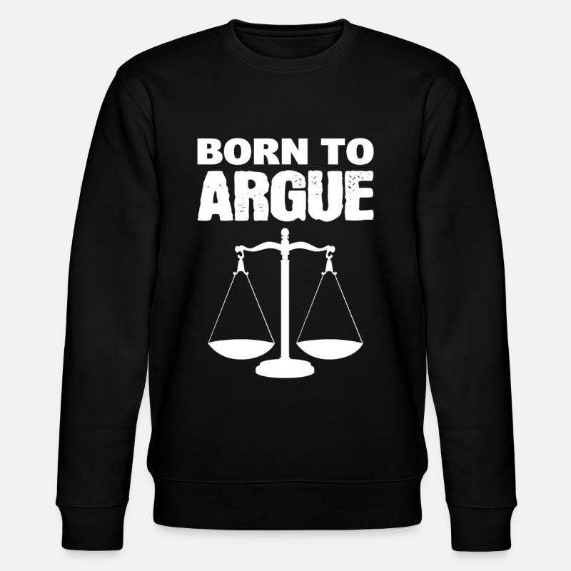 Né pour argumenter Parajuriste - Sweat bio CHANGER Stanley/Stella Unisexe - noir