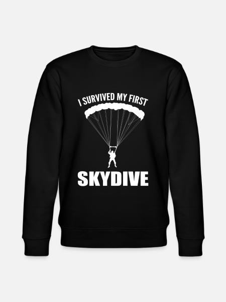 Skydiving Licensed skydiver - Stanley/Stella CHANGER Unisex Organic Sweatshirt - black