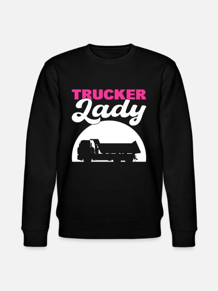 Trucker Lady Driver - Stanley/Stella CHANGER Unisex Organic Sweatshirt - black