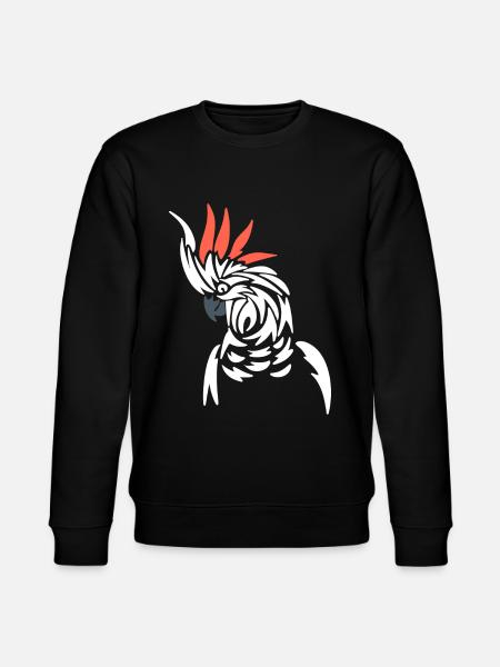 Stammespapagei Vogelbeobachter - Stanley/Stella Unisex Bio-Sweatshirt CHANGER  - Schwarz