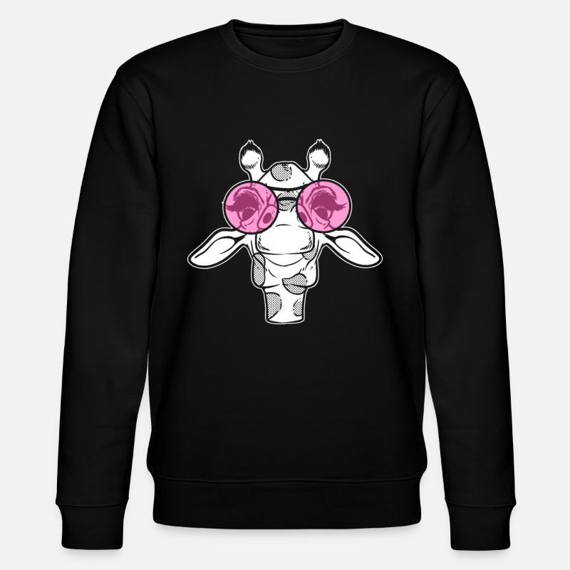 Giraffe lover, conservationist - Stanley/Stella CHANGER Unisex Organic Sweatshirt - black
