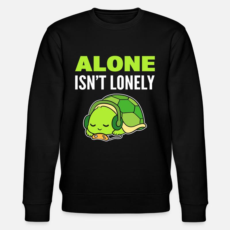 Turtle introverti mélomane - Sweat bio CHANGER Stanley/Stella Unisexe - noir
