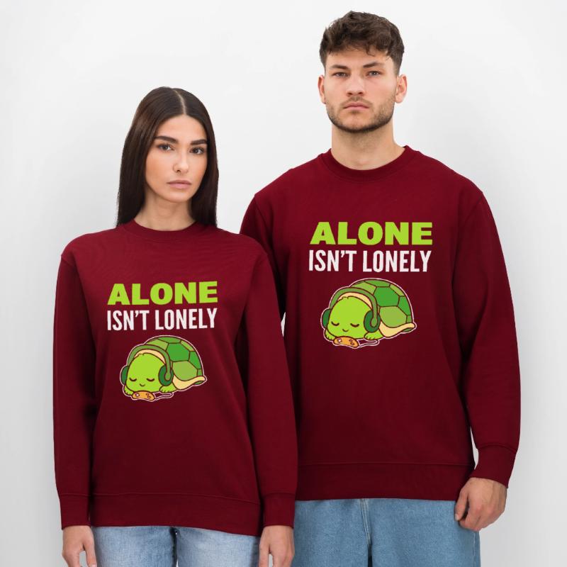 Turtle introverti mélomane Sweat bio CHANGER Stanley/Stella Unisexe