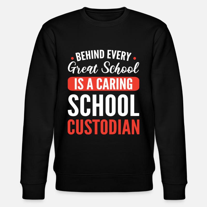 Concierge d’école - Sweat bio CHANGER Stanley/Stella Unisexe - noir