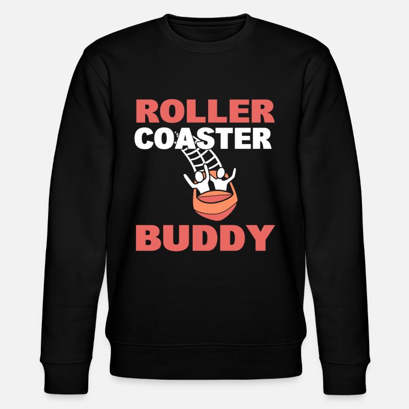 Roller Coaster Buddy Achterbahnliebhaber - Stanley/Stella Unisex Bio-Sweatshirt CHANGER  - Schwarz