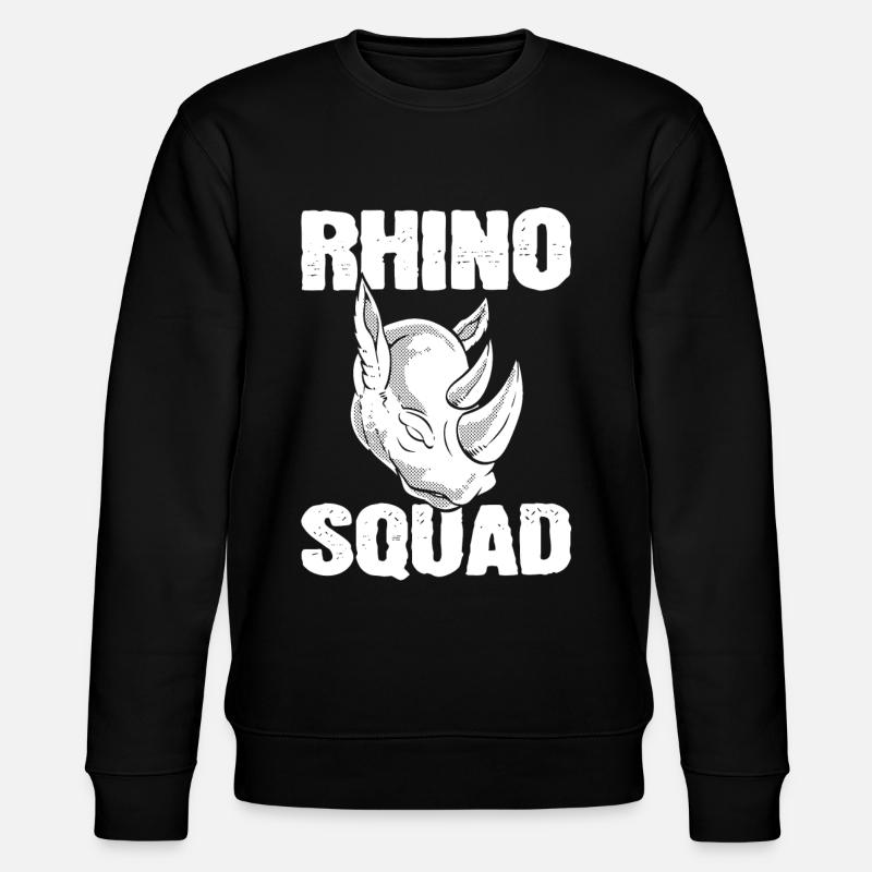 Rhino Squad Zoologe - Stanley/Stella Unisex Bio-Sweatshirt CHANGER - Schwarz
