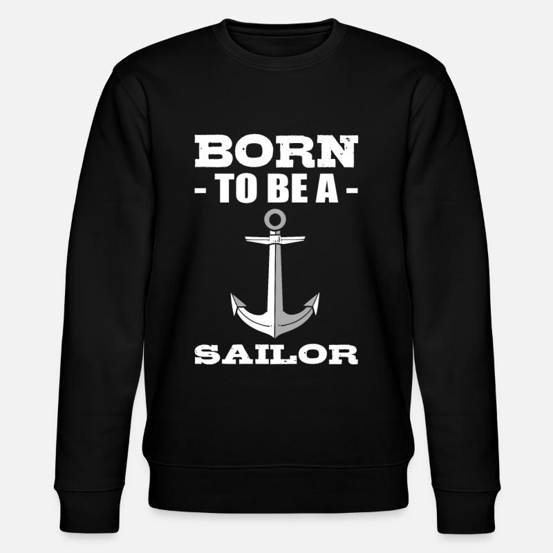 Segelboot Matrose - Stanley/Stella Unisex Bio-Sweatshirt CHANGER  - Schwarz