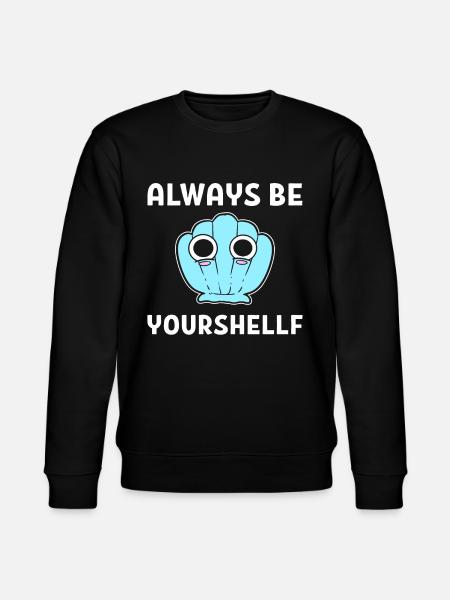 Sea Shell Pun Muschelsammler - Stanley/Stella Unisex Bio-Sweatshirt CHANGER - Schwarz
