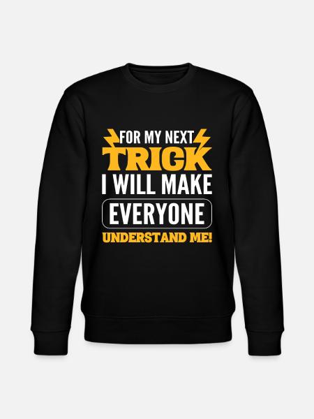 Magier Humor Zauberer - Stanley/Stella Unisex Bio-Sweatshirt CHANGER - Schwarz