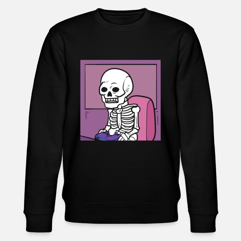 Gamer Skelett - Stanley/Stella Unisex Bio-Sweatshirt CHANGER - Schwarz