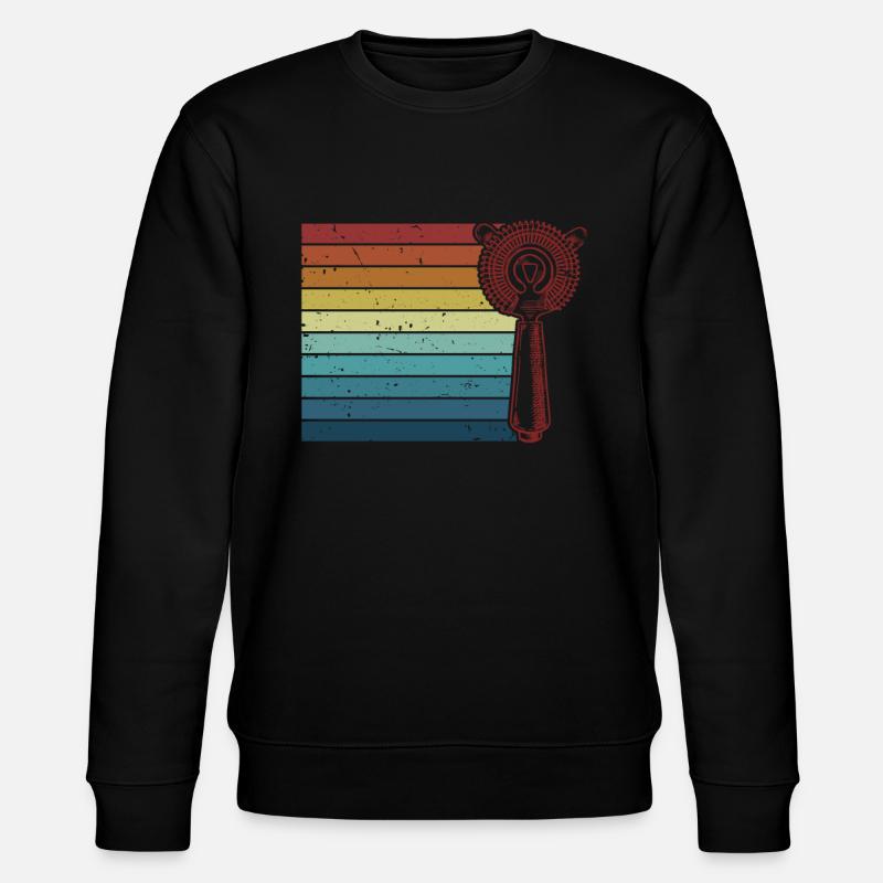Retro Bartender Bartender Mixologist Barmaid - Stanley/Stella CHANGER Unisex Organic Sweatshirt - black