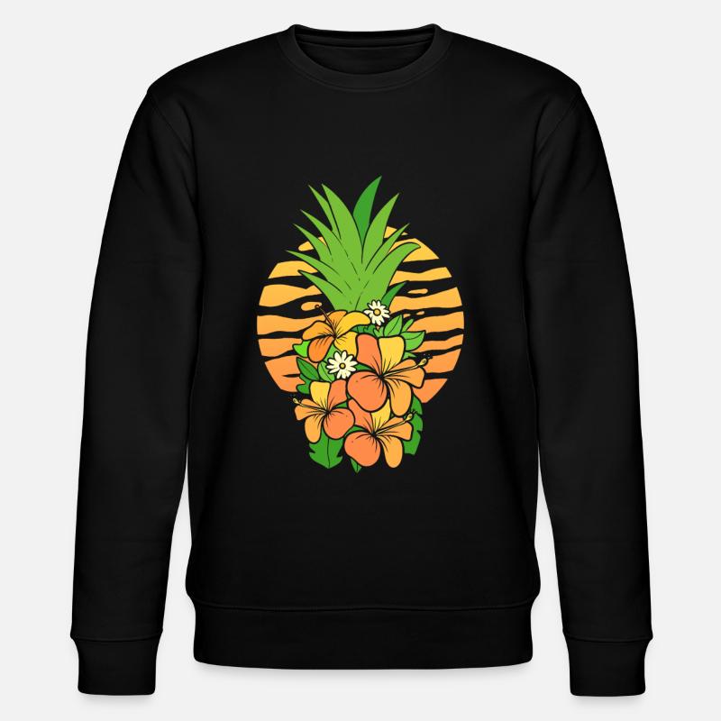 Tropenananas Ananas -Picker - Stanley/Stella Unisex Bio-Sweatshirt CHANGER  - Schwarz