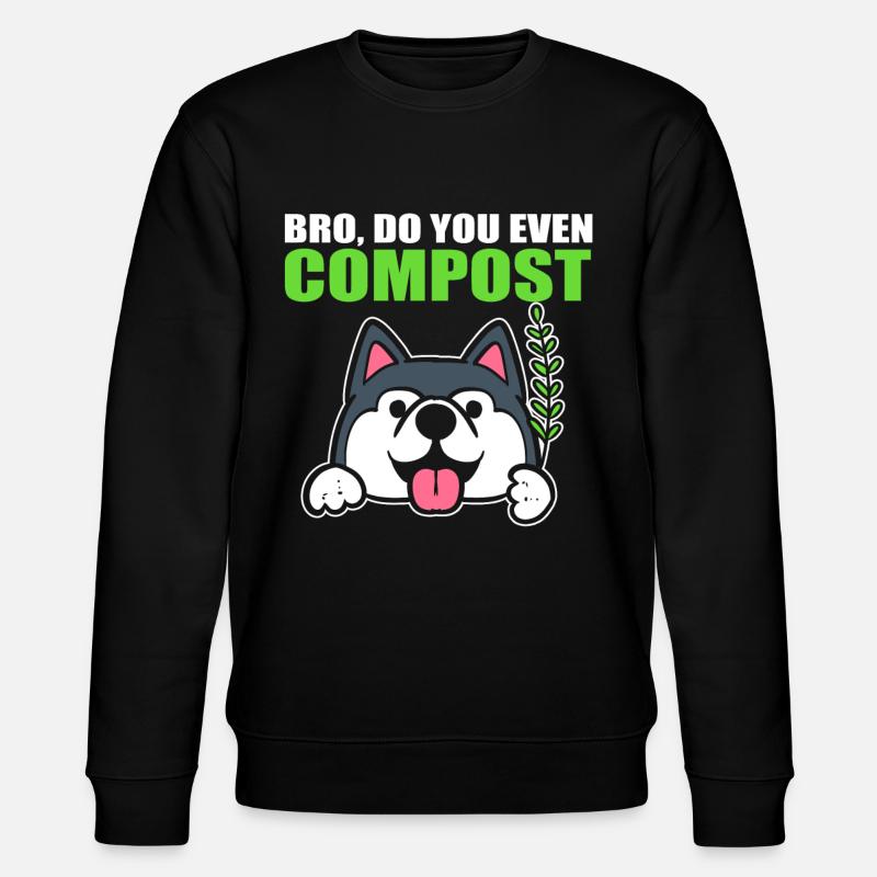 Lustige Gartenarbeit Gärtner - Stanley/Stella Unisex Bio-Sweatshirt CHANGER  - Schwarz