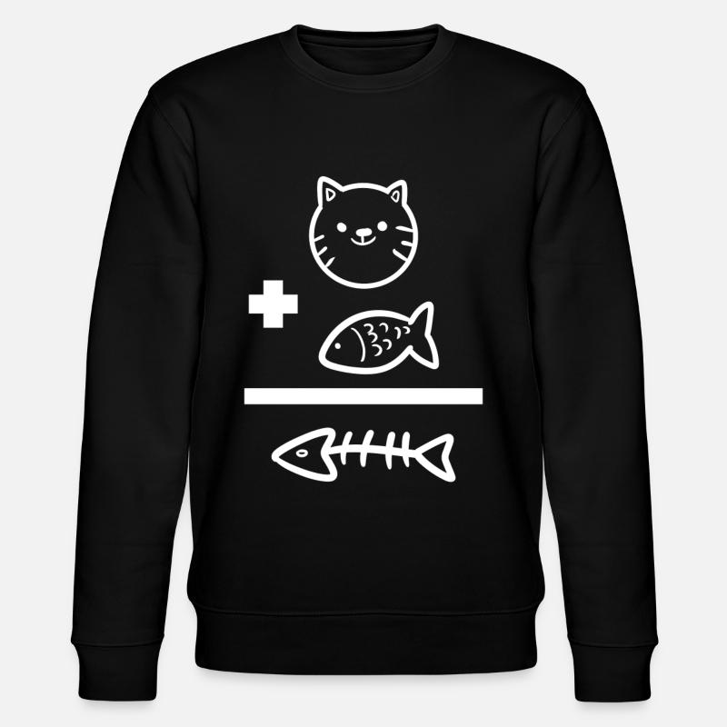 Katzenfischknochen Angler - Stanley/Stella Unisex Bio-Sweatshirt CHANGER - Schwarz