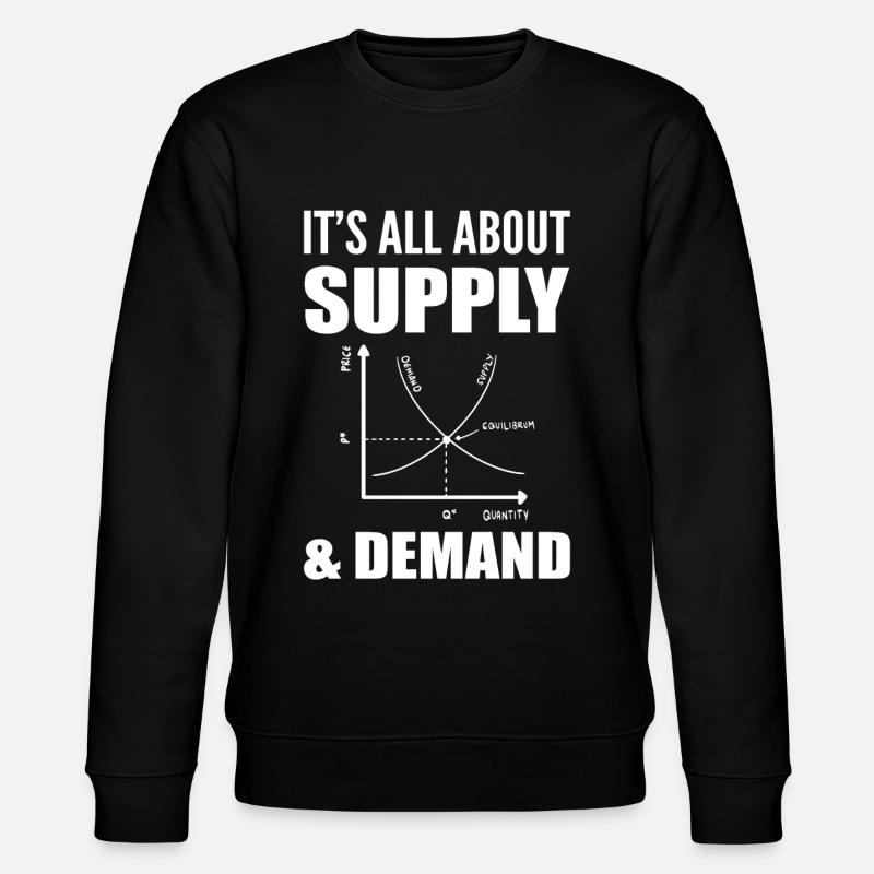 Wirtschaftswirtschaft Humor Statistiker - Stanley/Stella Unisex Bio-Sweatshirt CHANGER - Schwarz