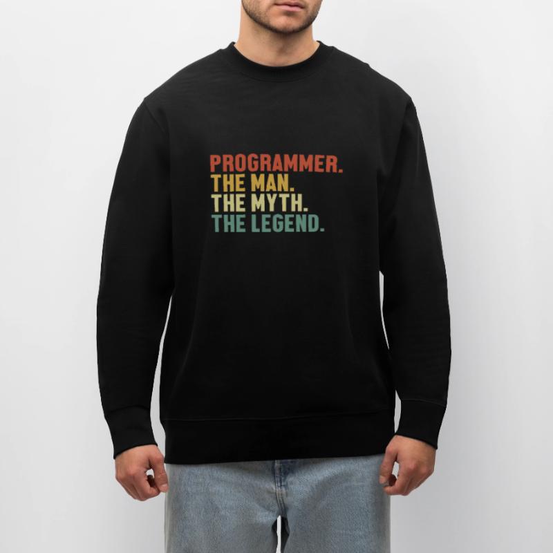 Programmer Man Myth Legend Developer Coder Stanley/Stella Unisex Bio-Sweatshirt CHANGER 
