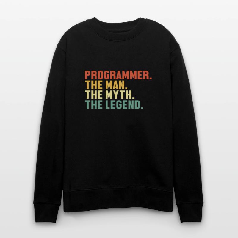 Programmer Man Myth Legend Developer Coder Stanley/Stella Unisex Bio-Sweatshirt CHANGER 