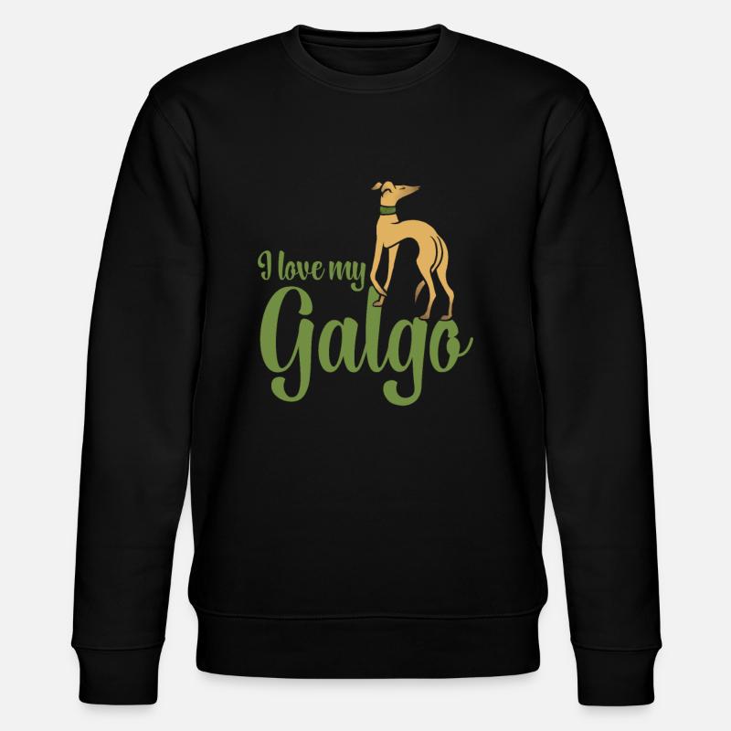 J'aime mon galgo - Sweat bio CHANGER Stanley/Stella Unisexe - noir
