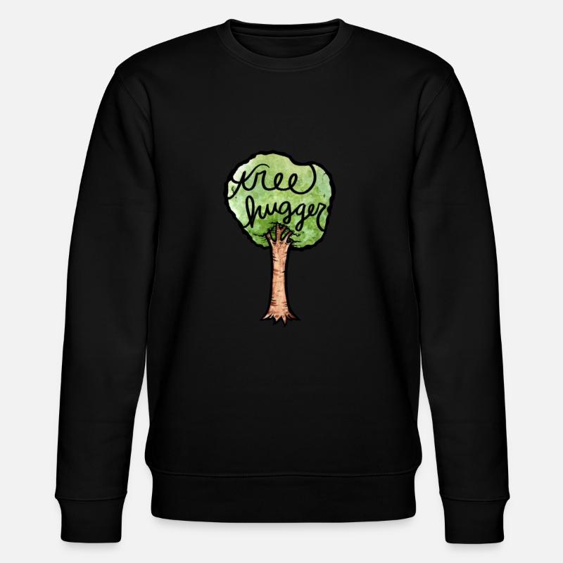 tree hugger - Stanley/Stella CHANGER Unisex Organic Sweatshirt - black