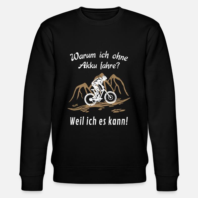 MTB Fahrrad - Stanley/Stella Unisex Bio-Sweatshirt CHANGER  - Schwarz