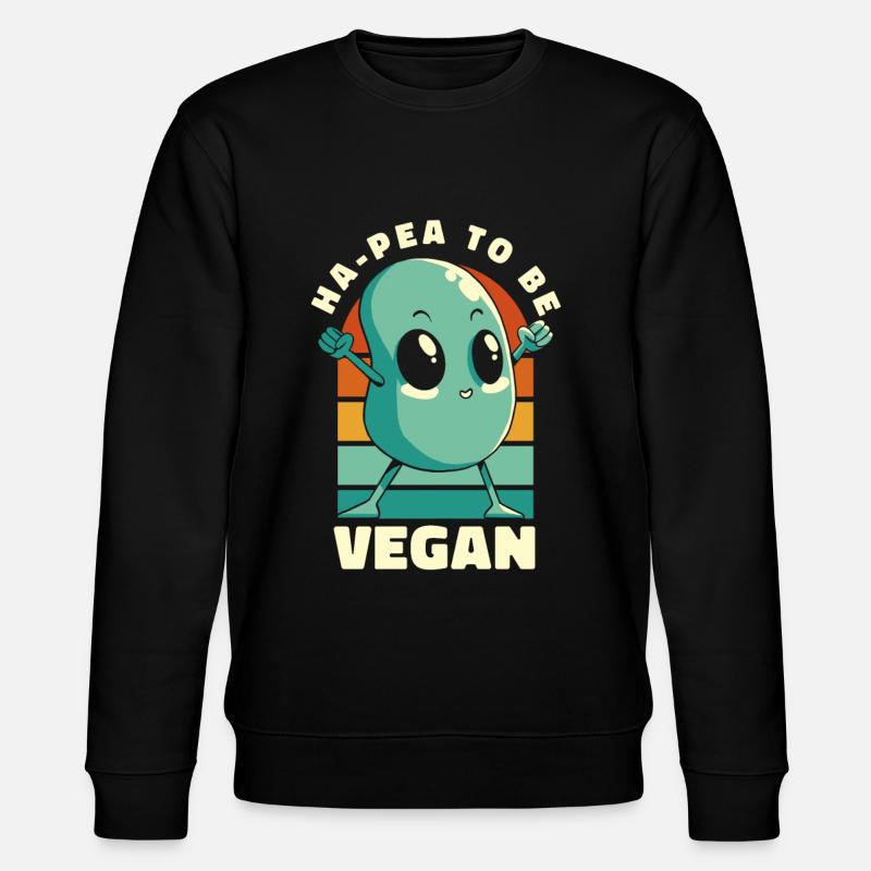 Ha-Pea sera végétalien végétalien végétalien - Sweat bio CHANGER Stanley/Stella Unisexe - noir