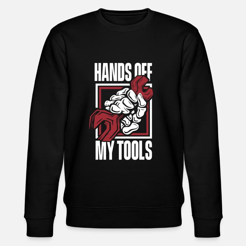 Hands Off My Tools Autoschrauber Meister Kfz - Stanley/Stella Unisex Bio-Sweatshirt CHANGER - Schwarz