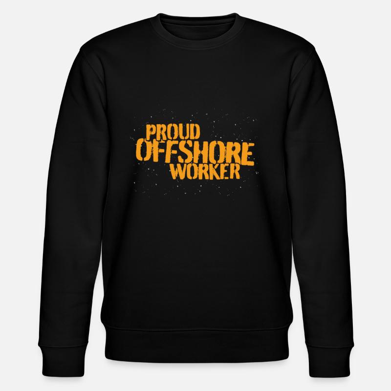 Proud Offshore Worker - Stanley/Stella Unisex Bio-Sweatshirt CHANGER  - Schwarz