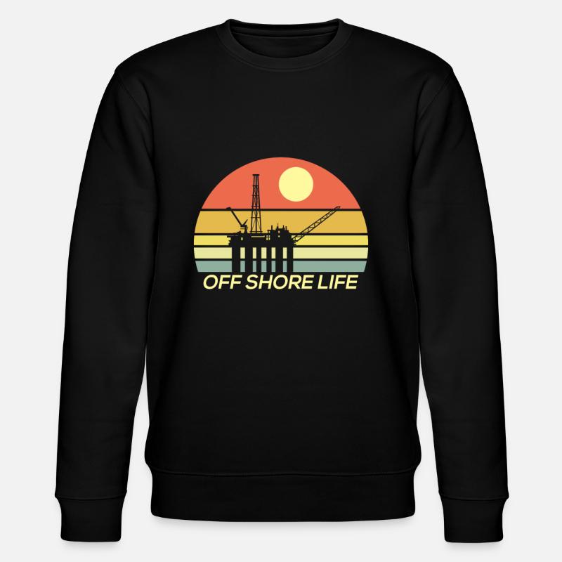 Offshore Life - Stanley/Stella CHANGER Unisex Organic Sweatshirt - black
