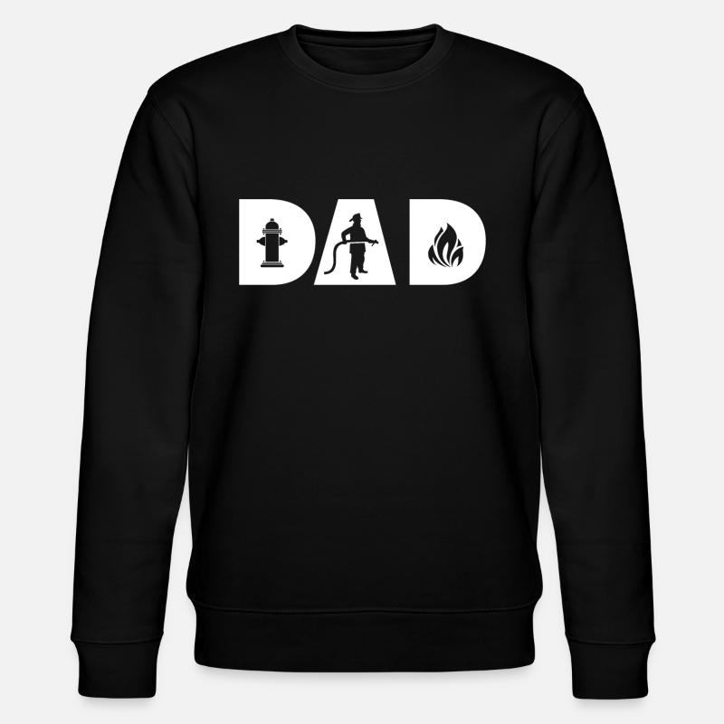 Pompier Père Papa - Sweat bio CHANGER Stanley/Stella Unisexe - noir