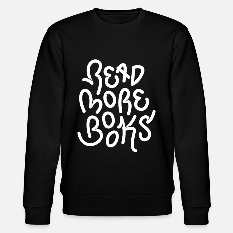 Read more books - Stanley/Stella CHANGER Unisex Organic Sweatshirt - black