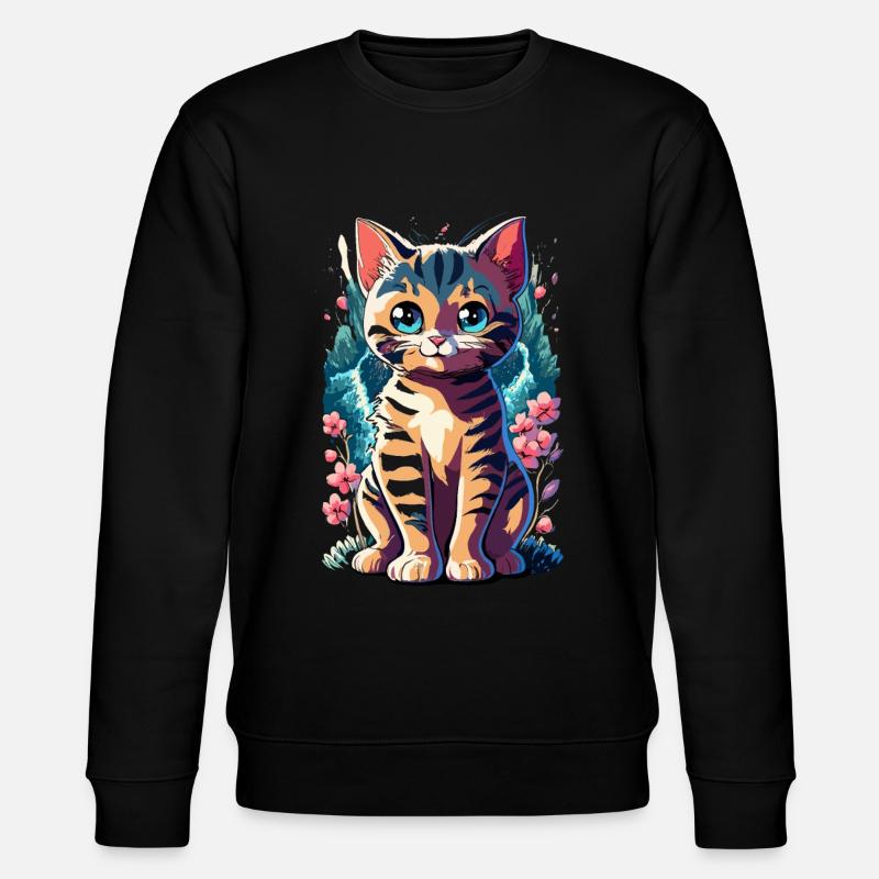chaton kawaii mignon japon - Sweat bio CHANGER Stanley/Stella Unisexe - noir
