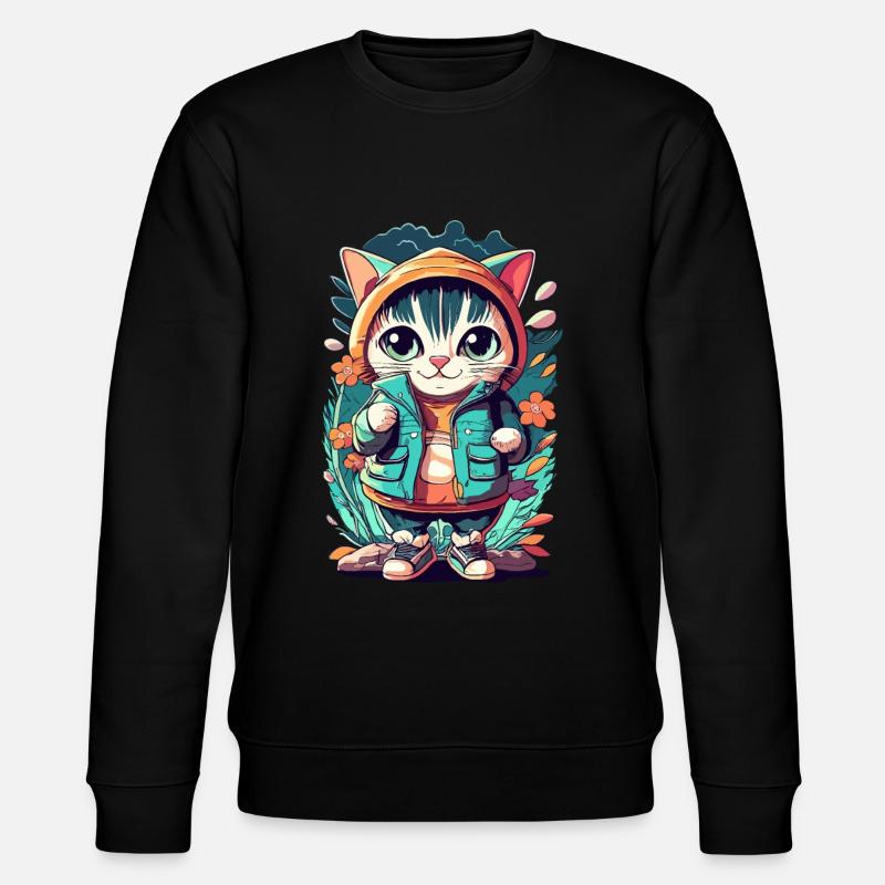 chaton kawaii mignon japon - Sweat bio CHANGER Stanley/Stella Unisexe - noir