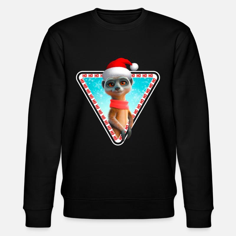 Suricate X-Mas Suricate de Noël - Sweat bio CHANGER Stanley/Stella Unisexe - noir