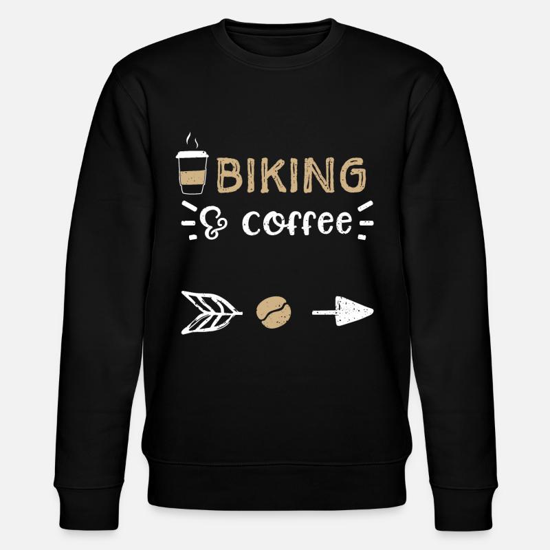 Vélo & Café - Café - Sweat bio CHANGER Stanley/Stella Unisexe - noir